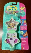 Polly Pocket Bathing Beauty Pageant~Ring & Ring Case Keepsakes Coll. 1994 NIP
