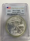 2010 American Silver Eagle ~ $1 ~ PCGS MS70 ~Flag Label ~ 25th Year of Issue