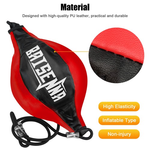 Double End Speed Ball Boxing Dodge Bag MMA Focus Punching Floor to Ceiling Rope - Picture 3 of 13