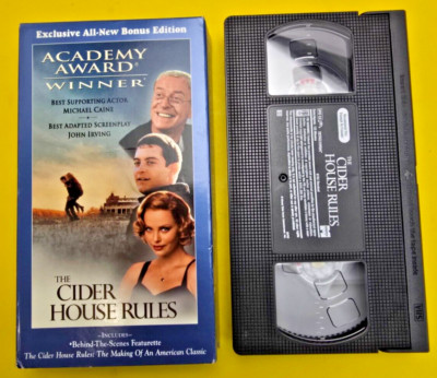 The Cider House Rules VHS Tobey Maguire, Charlize Theron, Michael Caine -Sealed