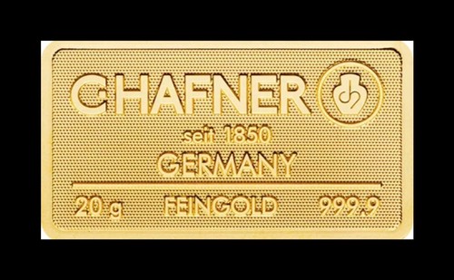 Goldbarren 20g /Gramm 999.9 Gold  „C.Hafner“ Zertifiziert - Bild 3 von 4