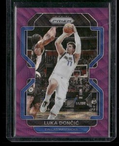 Luka Doncic 2021-22 Panini Prizm #223 Dallas Mavericks Purple Wave 35% Off 4+
