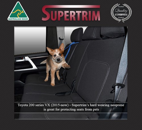 Traje de neopreno premium fundas de asiento trasero apto para Toyota Landcruiser 200 VX Altitude - Imagen 2 de 10