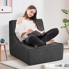 Large Bean Bag Lazy Sofa Chair with Memory Foam Filling in Living Room, Bedroom