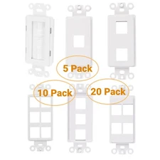 ChaosssCo Wholesale Decorative Keystone Wallplate Insert , White