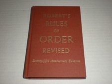 General Henry M. Robert's Rules of Order Revised Pocket Hardcover Manuel 1951
