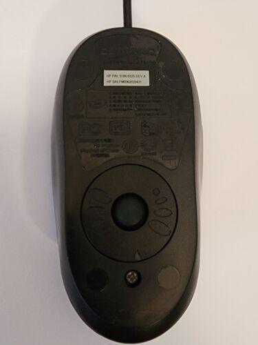 HP COMPAQ 5188-8925. PS/2 3-Button Scroll Mouse. Black Wired - Picture 5 of 15