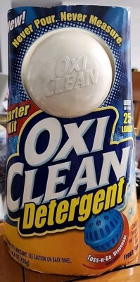 #ad NOS Oxi Clean Toss N Go Laundry Detergent Ball 25 Loads Starter Kit Fresh $21.99