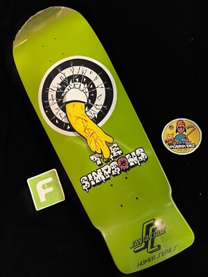 SUPER RARE Homer Simpson Roskopp Target Santa Cruz Skateboard Deck