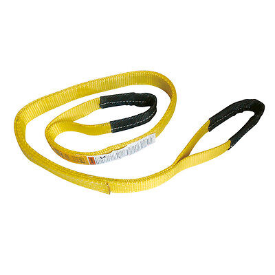 2 PCS 1" x 4' Polyester Lifting Sling Eye & Eye 2 Ply Tow Strap 2 PCS 1" x 4' Polyester Lifting Sling Eye & Eye 2 Ply Tow Strap