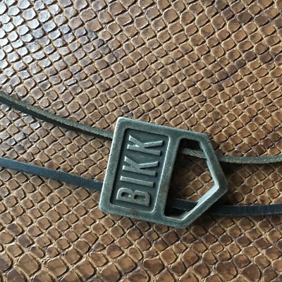 Original Bikkembergs Bolo Tie Bola Tie Lederkrawatte