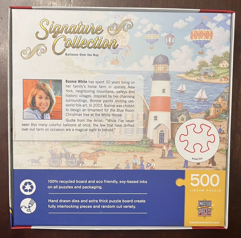 Rompecabezas Master Pieces: BALLOONS OVER THE BAY 500 piezas ¡Completo! Foto 3 de 3