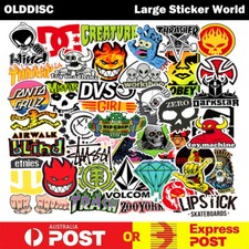 100 Skateboard Logo Santa Cruz Alien Pop Workshop Vinyl Sticker Laptop Car Decal