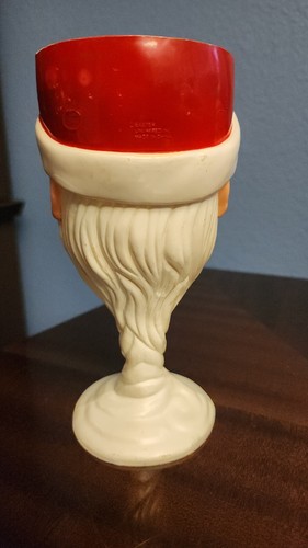 3er Set Vintage Hartplastik Weihnachtsmann Weihnachtskelch Stiel Tasse Ostern Unlimited - Bild 11 von 23