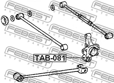 LAGERUNG, LENKER FÜR TOYOTA FEBEST TAB-081 - Bild 3 von 7