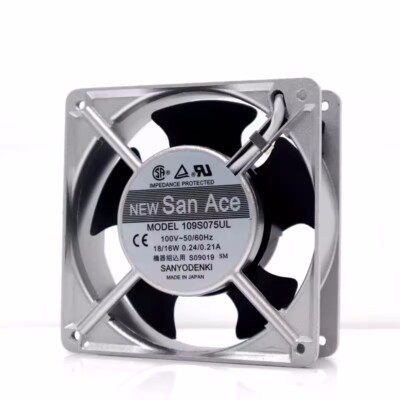 1Pcs  For   San Ace120 18/16W 0.24/0.21A cooling fan 109S075UL