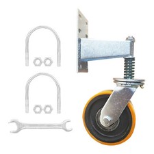 8" Gate Wheels Heavy Duty Spring-Loaded Gate Caster For Wooden & Metal Tube Gate