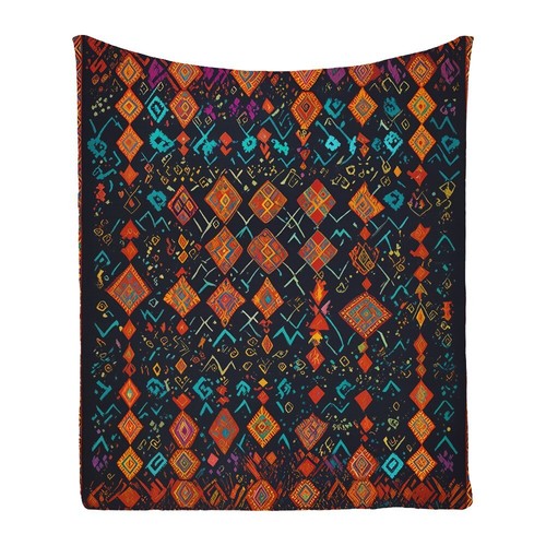 Aztec Geometric Zigzags Mountain Bedspread Sofa Throw Blanket Xmas Birthday Gift - Picture 10 of 18