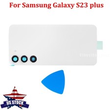 For Samsung Galaxy S23 Plus Back Glass Replacement Camera Lens - White