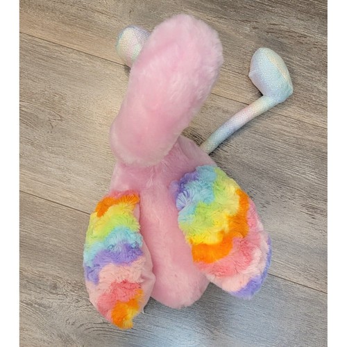 The Petting Zoo Pink Flamingo Bird Rainbow Wings Plush Stuffed Animal Toy 17" - Picture 4 of 9