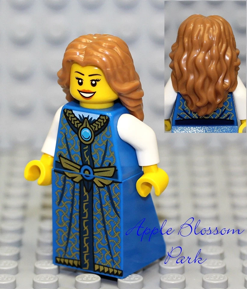 NUEVO Lego Vestido Azul MINIFIGURA FEMENINA - Castillo Reino Princesa Falda Pirata Niña Foto 2 de 3