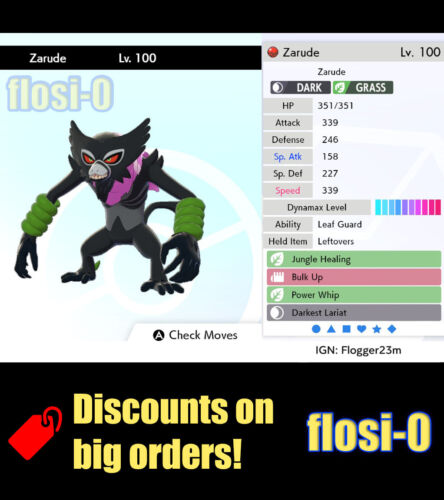 6IV Zarude Dada or Coco Movie Event Pokemon Sword and Shield - Picture 1 of 2