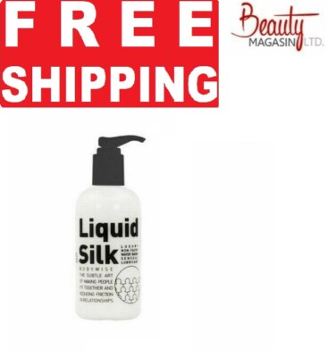liquid silk water based lubricant 250ml luxury sensual lube condom  safe (173300472817),