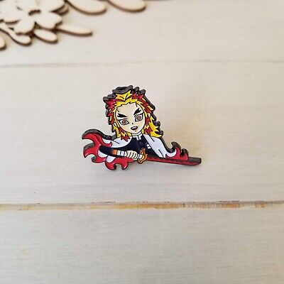 US seller, hard enamel demon slayer pins, Nezuko Tanjiro Zenitsu Inosuke  Giyuu