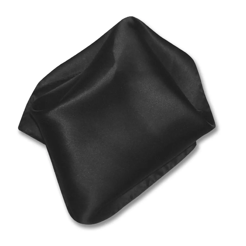 Conjunto de corbata de cuello y chaleco de vestir de seda para hombre Biagio color NEGRO liso Foto 4 de 4