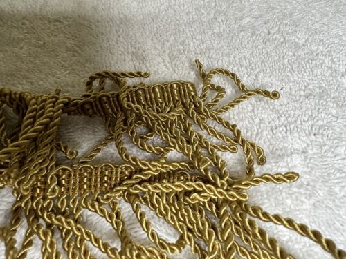 Bullion Fringe Gold Trim for Fabric Sewing Crafts 1/2" Half Inch .5" 85" - Picture 4 of 8