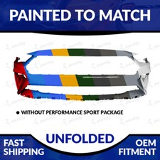 New Painted Unfolded Front Bumper For 2018 2019 2020 2021 2022 Ford Mustang