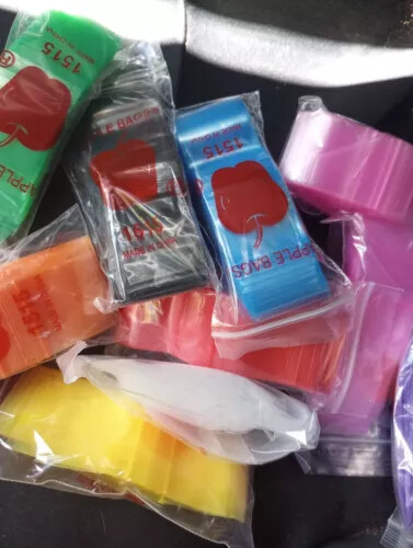 10,000 BULK BAGGIES - COLOR TINTED - 1.5" x 1.5" APPLE 1515 BRAND Baggies - Picture 20 of 21