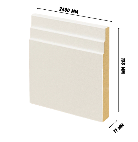 TWO STEP MDF Skirting Board-Legnth 2400 mm , Undercoated Finish (Ready to Paint) - Picture 16 of 16