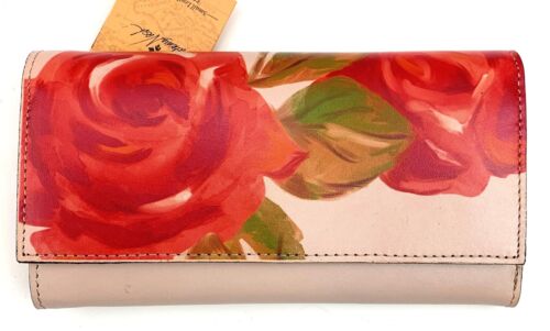 NWT Patricia Nash Terresa Citrus Rose trifold RFID wallet, R$119