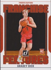 2023-24 Donruss #4 Gradey Dick Toronto Raptors Rookie Basketball Card RC FF