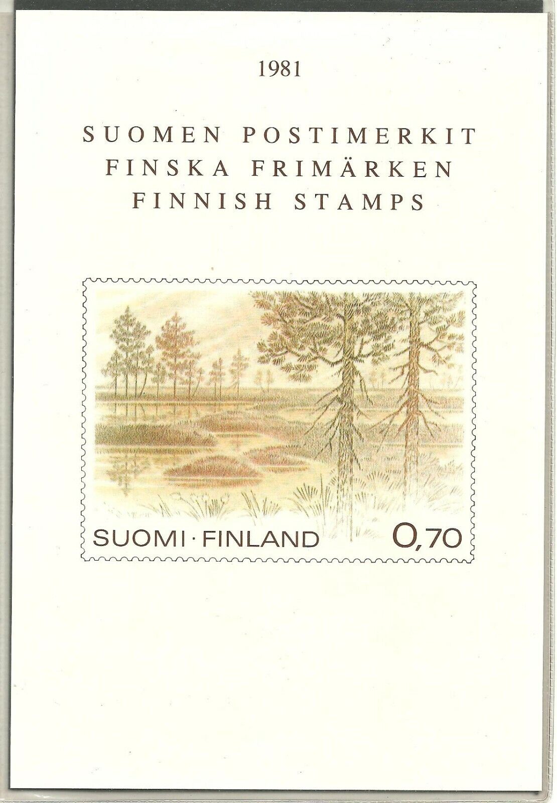 FINLAND stamps - Official Year Set 1981 MNH (2 scans)