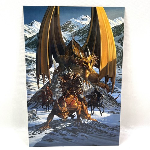Elmore Colossal Cards Fire Drake #10 Larry Elmore 1995 Size 10 x 7 - Picture 2 of 10