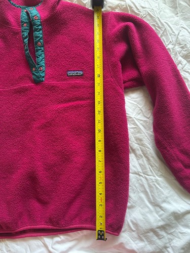 Vintage Patagonia Synchilla Fleece Pullover Kids Youth X-Large (14) Snap T Pink - Picture 7 of 9