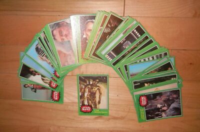 1977 Topps Star Wars Series 4 Green Trading Cards Singles