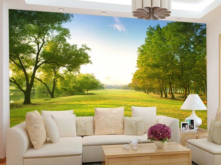 3D Green Gras Bäume Fototapeten Wandbild Fototapete Bild Tapete Familie Kinder 3D Green Gras Bäume Fototapeten Wandbild Fototapete Bild Tapete Familie Kinder
