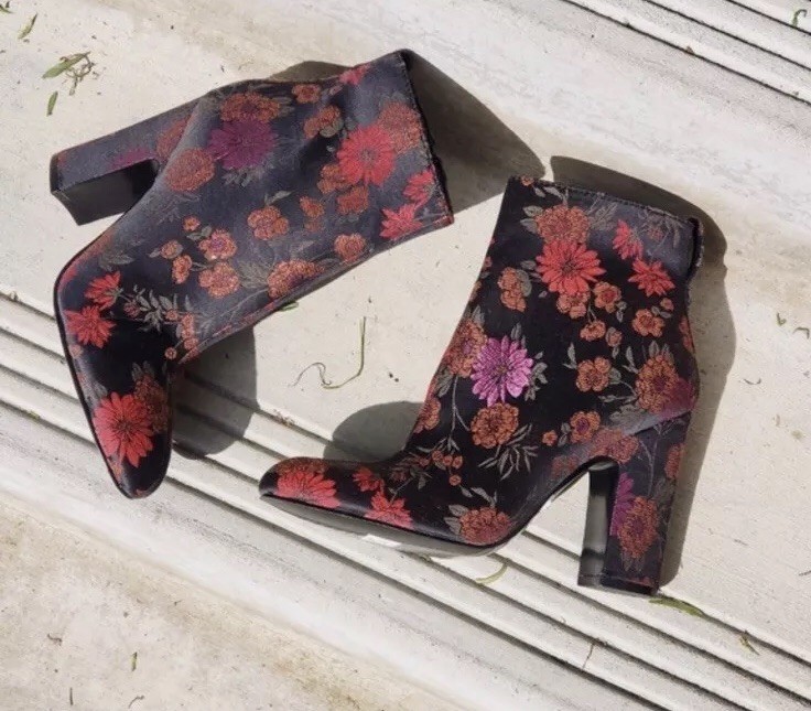 New 129 Guess Nasia3 Floral Print Ankle Booties Boots Size 7.5 eee7ab New 129 Guess Nasia3 Floral Print Ankle Booties Boots Size 7.5 eee7ab