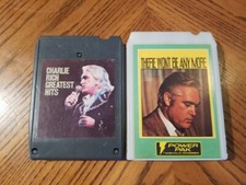 Charlie Rich Greatest Hits  There Won't Be Anymore 8-Track Tape Lot Of 2