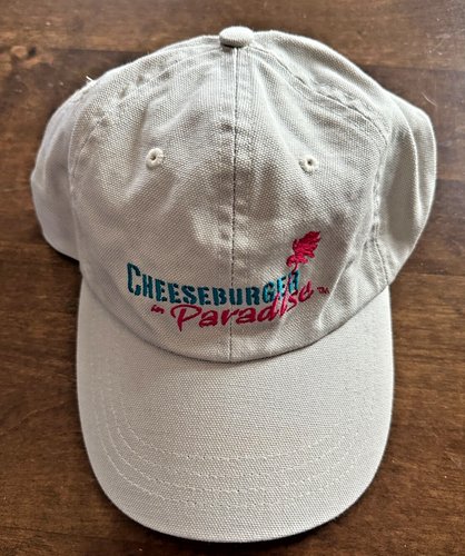 Cheeseburger in Paradise-Jimmy Buffet Beige Adjustable Hat/Cap