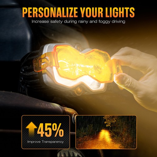 NOVSIGHT 4.5'' LED Work Lights Spot Pods Driving Off Road Jeep SUV Truck Pickup - Picture 7 of 12