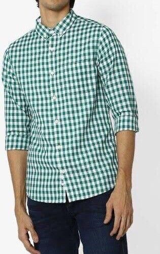 Herren Langarm Regular Fit Klassisch Knopfleiste Hemd - Bild 1 von 2