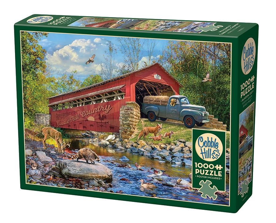 Cobble Hill 1000 Piece Jigsaw Puzzle - Family Reunion, Random Cut Pieces, Includes Sample Poster, Made In USA - View #4