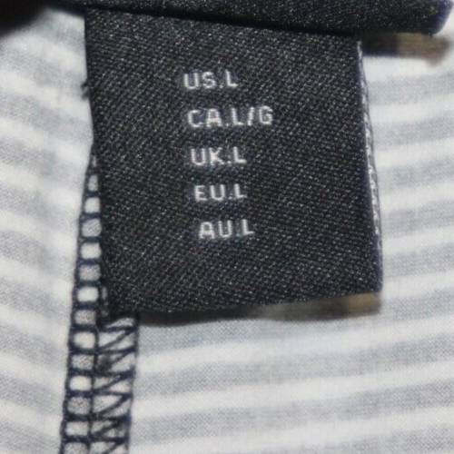 Pantalones de pijama Tahari para mujer salón azul a rayas tejido cordón cómodos grandes - Imagen 6 de 6