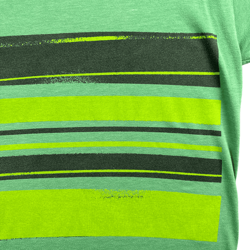 Volcom Shirt Adult LARGE Green Black Stripe Y2K Skater Skateboard - Picture 3 of 8