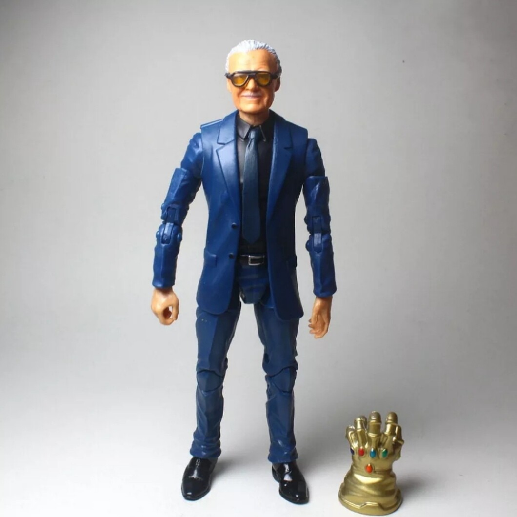 Marvel Legends Custom Excelsior Stan Lee Head Sculp bluee Suited Body 6 Action Marvel Legends Custom Excelsior Stan Lee Head Sculp bluee Suited Body 6 Action