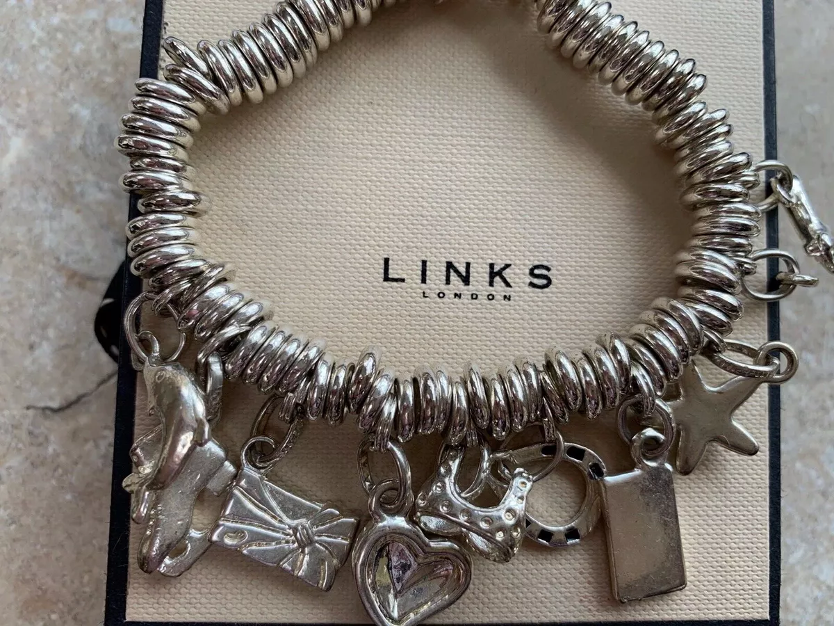 Links Of London Silver Charm Bracelet Weight 93g Charms Bracelet